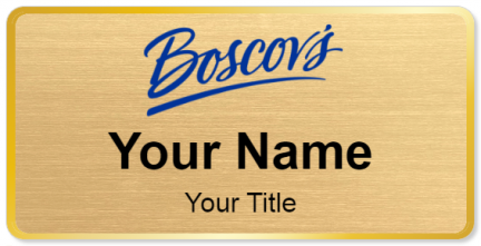 Custom name badges for Boscovs Department Store