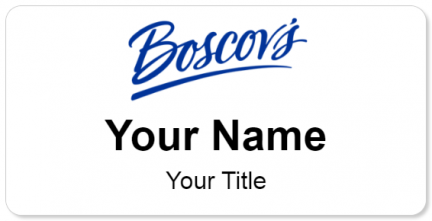 Custom name badges for Boscovs Department Store