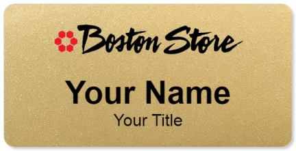 Custom name badges for Boston Store