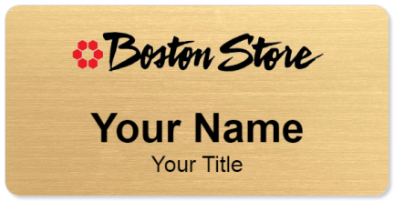 Custom name badges for Boston Store