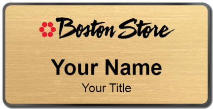 Custom name badges for Boston Store