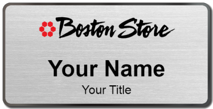 Custom name badges for Boston Store