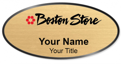 Custom name badges for Boston Store