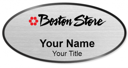 Custom name badges for Boston Store