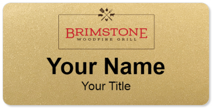 Custom name badges for Brimstone Woodfire Grill