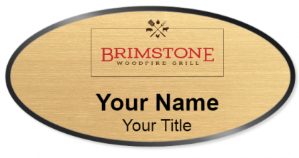 Custom name badges for Brimstone Woodfire Grill