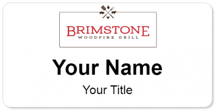 Custom name badges for Brimstone Woodfire Grill