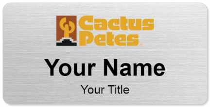 Custom name badges for Cactus Petes Casino