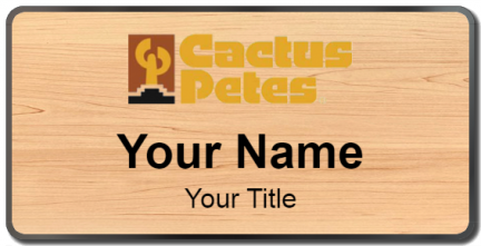 Custom name badges for Cactus Petes Casino