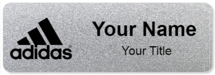 Custom name badges for Adidas