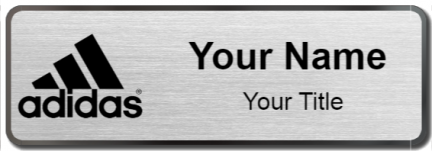 Custom name badges for Adidas