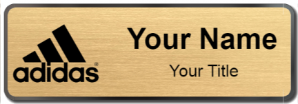 Custom name badges for Adidas