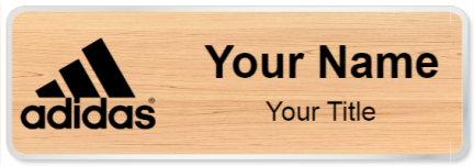 Custom name badges for Adidas