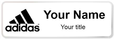 Custom name badges for Adidas