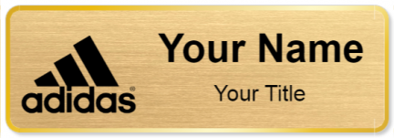 Custom name badges for Adidas