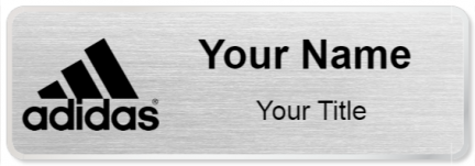 Custom name badges for Adidas