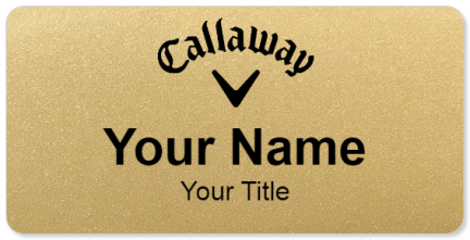 Custom name badges for Callaway Golf