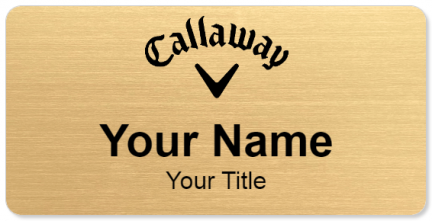 Custom name badges for Callaway Golf