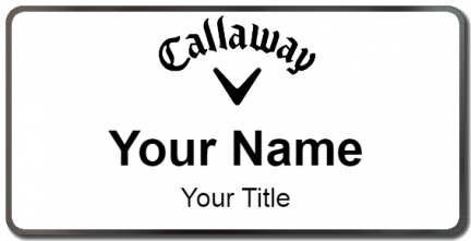 Custom name badges for Callaway Golf