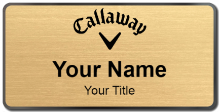 Custom name badges for Callaway Golf