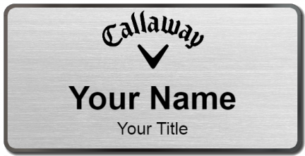 Custom name badges for Callaway Golf