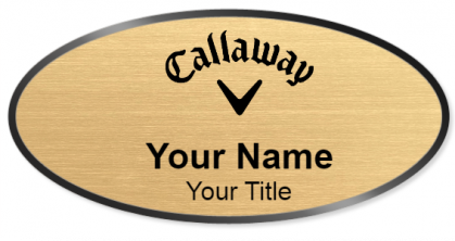 Custom name badges for Callaway Golf