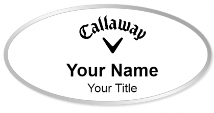 Custom name badges for Callaway Golf