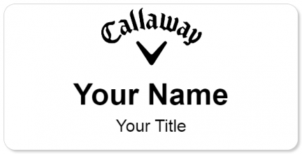 Custom name badges for Callaway Golf