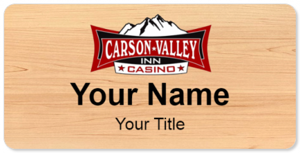 Custom name badges for Carson Valley Inn & Casino