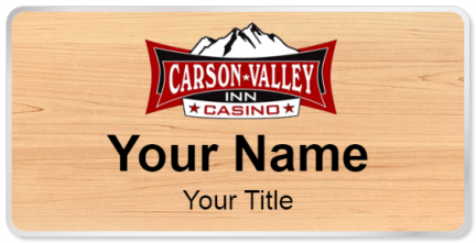 Custom name badges for Carson Valley Inn & Casino
