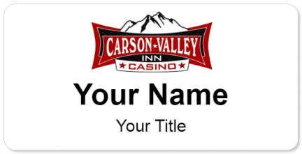 Custom name badges for Carson Valley Inn & Casino