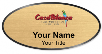 Custom name badges for Casablanca Resort and Casino Mesquite Nevada