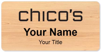 Custom name badges for Chicos