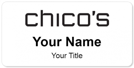 Custom name badges for Chicos