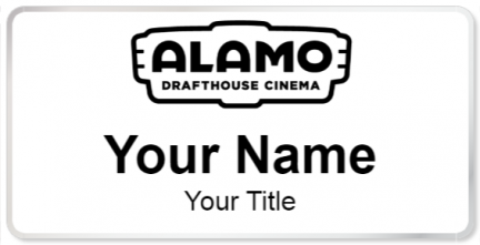 Custom name badges for Alamo Drafthouse Cinema