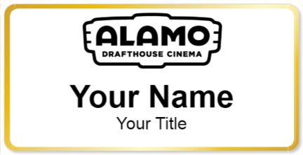 Custom name badges for Alamo Drafthouse Cinema