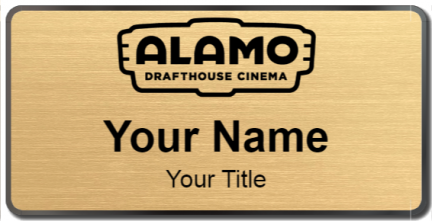 Custom name badges for Alamo Drafthouse Cinema