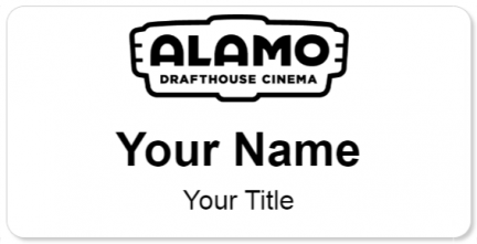Custom name badges for Alamo Drafthouse Cinema