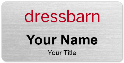 Custom name badges for Dressbarn