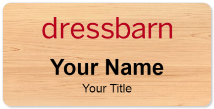 Custom name badges for Dressbarn