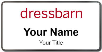 Custom name badges for Dressbarn