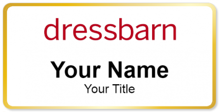 Custom name badges for Dressbarn