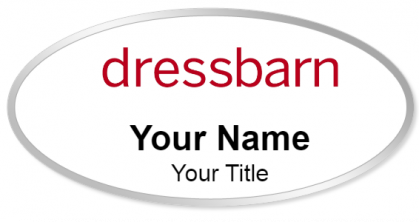 Custom name badges for Dressbarn