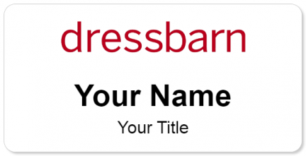 Custom name badges for Dressbarn