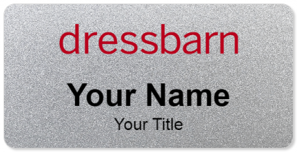 Custom name badges for Dressbarn