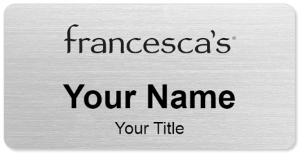 Custom name badges for Francescas Collections