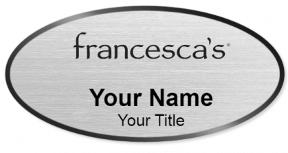 Custom name badges for Francescas Collections