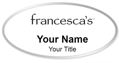 Custom name badges for Francescas Collections