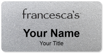 Custom name badges for Francescas Collections