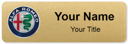Custom name badges for Alfa Romeo